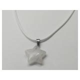 White Star Cord Necklace