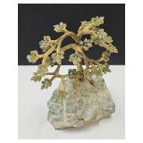 Jade & Bonsai Tree 5 3/4" high