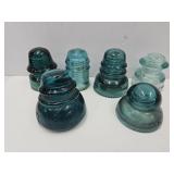 Glass Insulators-AM Tell & Tell, Whithall, USA,&+
