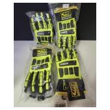 4 Pair Ringers Gloves Roughneck Sz M