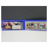 Authentic Colorized $2 Note July 4th