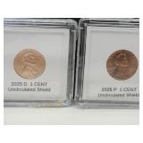 2 New 2025 Last Issue Penny Coins D & P