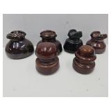 Ceramic Insulators Lot- W, AHOMA +
