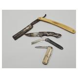 VTG  KnIves, White Sewing Machine Knife, Buck
