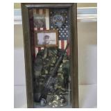 Shadow Box of Military 12 x 27"