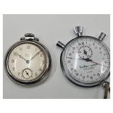 7 Jewels Hanhartt Stop Watch & Westclox Scotty