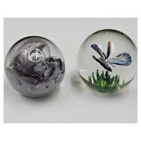 2 Dynasty Paperweights Butterfly +