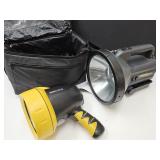 2 Spot Lights w/Chargers, Coleman & Candle Power