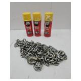 3 C ans Gap & Crack Filler & 12 ft  Log Chain