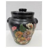 Stoneware Cookie Jar with Lid