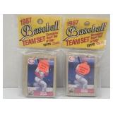 2 Sealed Topps Reds Team Card Sets