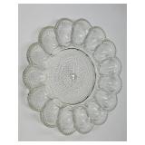 Vintage Glass Egg Plate