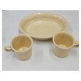 Fiesta Ware Mugs & Serving Dish