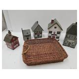 5 Wood House Cannisters