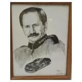 Dale Adkins Autographed NASCAR Earnhardt Art