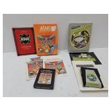VTG ATART Games w Books & Boxes Frogger , Yars Rev