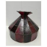 Stained Glass Hanging Light Fixture 18" w