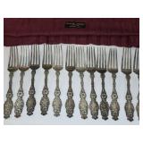 12 Sterling Silver Forks Indianapolis Mayer 24 Oz