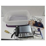 Glue Gun, 35 Qt. Tote, CapTel 2400i Phone