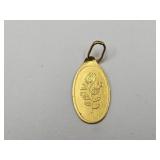 24k .999 Fine Gold Pamp Suisse 1G Pendant