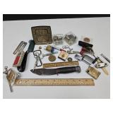 Collectible Smalls Lot, Muncie Shoe Store, Knife,+