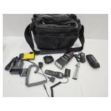Nikon Camera, & Other Accessories w Nice Bag