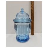 VTG Indiana  Blue Glass Candy Dish