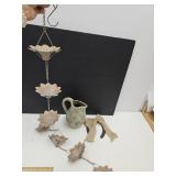 49"  Metal Rain Chain, Pitcher & Horseshoe Decor