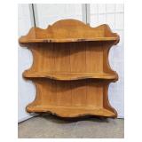 Vintage Tell City 31 x 34"h  Wall Display Shelf