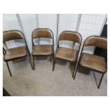 Set of 4 Padded Folding Chairs