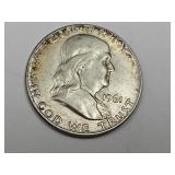 1961 Silver Franklin Half Dollar
