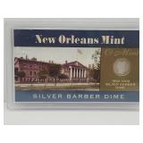 1903 O  Barber Silver Dime in Display