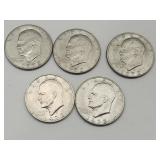 5 Ike Dollar Coins