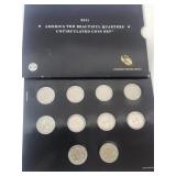 2011 UNC America The Beautiful Quarter Coins