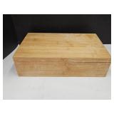 Wood Box w Dividers 12 1/2 x 3 1/2"H