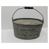 VTG Galvanized 14" Van Camp Minnow Bucket