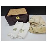 Keepsakes Box 13 X 7"H ,Hand & Guest Hand towels