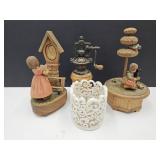 Switzerland & Schubert Musicals, Grinder & Vase