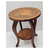 Antique Lowboy American Oak Plant Stand