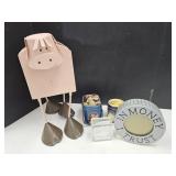 14" h Metal Pig Planter & Pepsi Tins, 2 Banks