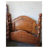 Queen  Bed Headboard & Footboard w Rails SEE PIC