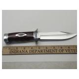 New 10" Hard Handle Knife w Sheath