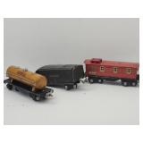 1930s Lionel Caboose, Tanker & Tender