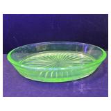 Uranium Glass Dish 4.5" w