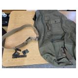 Military Laundry Duffle Bag, Patches & Belt