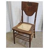 Cane Bottom  Oak Chair