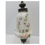 25" high  Vintage Glass Globe Hanging Light