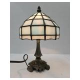 VTG Stained Glass Lamp 11"H