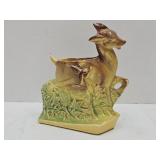 VTG McCoy Pottery Deer Planter 7 1/2"H