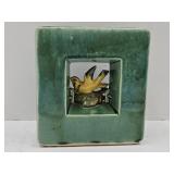VTG McCoy Planter 7"H Green w Bird
